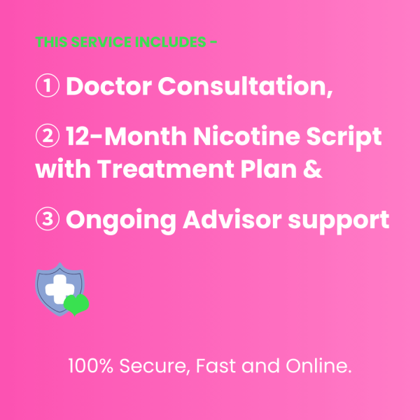 Doctor Consultation & 12-Month Nicotine Prescription